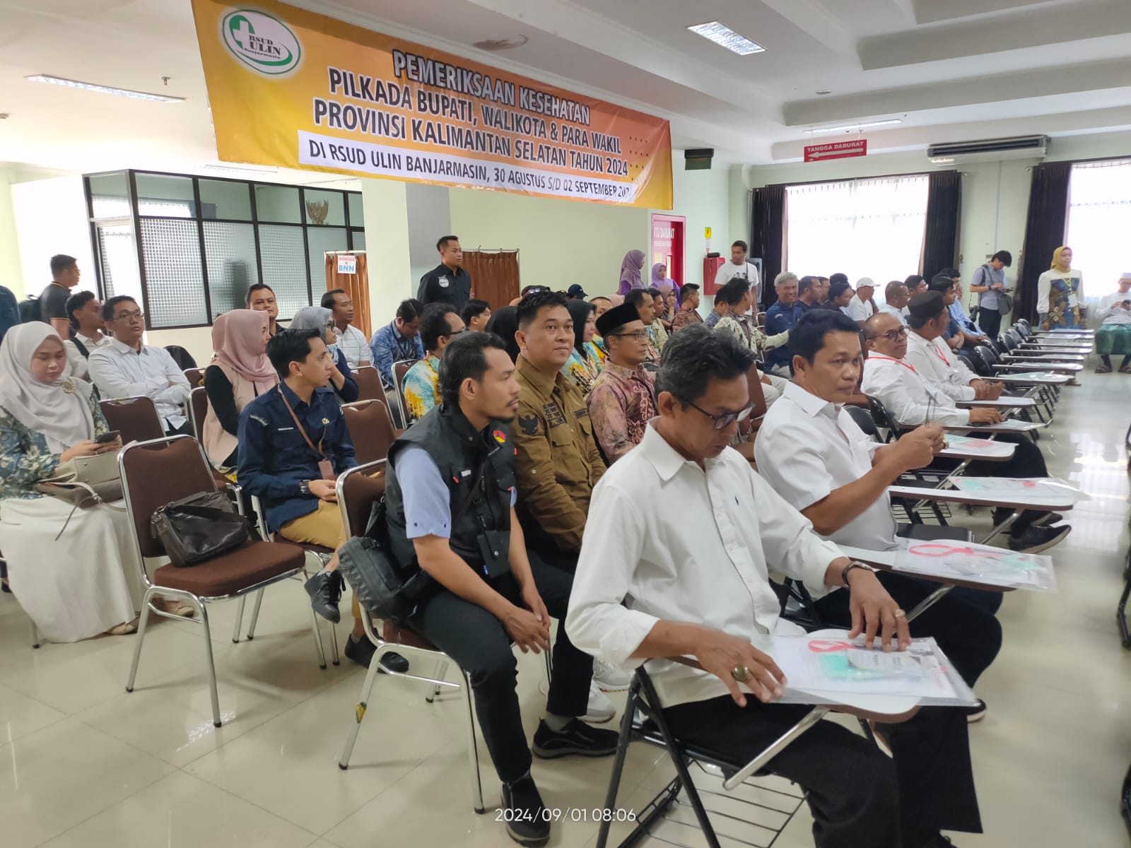 pengawasan tes kesehatan bacalon kepala daerah